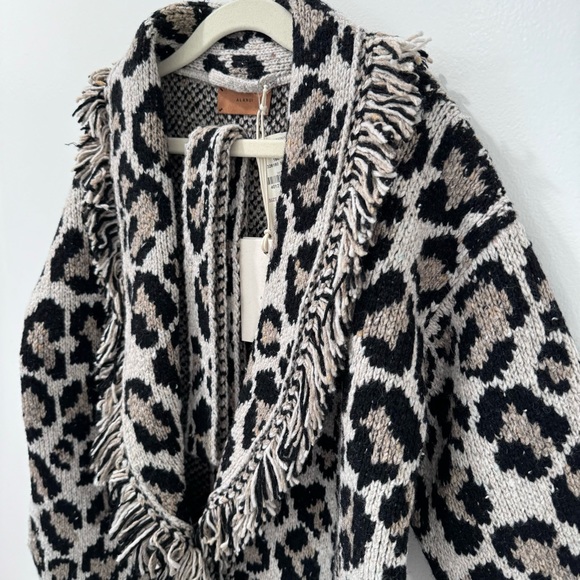 Alanui Kids Wild Spirit Cardigan Leopard Print Size 6 - Picture 8 of 16